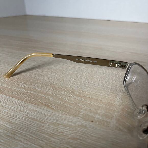 Gucci GG2770/Strass GSD Eyeglasses Silver Gold Metal Frames Only READ 51-19-135 - Picture 4 of 10